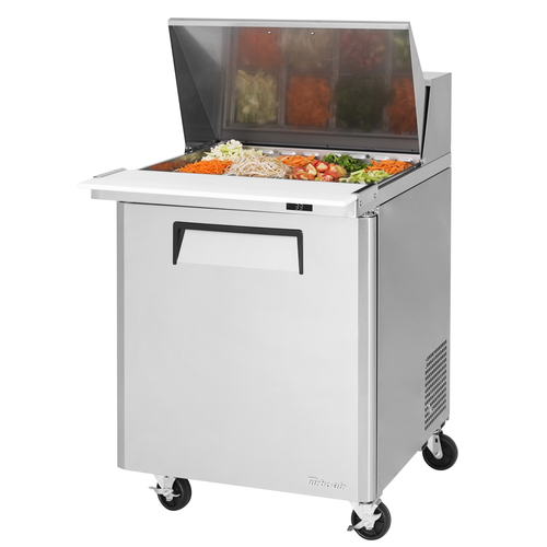 Turbo Air MST-28-12-N M3 Series Sandwich Salad Mega Top Unit 8 cu ft 12 Pan Digital Temp Control Stainless Steel