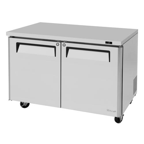 Turbo Air MUF-48-N M3 Series Undercounter Freezer 12.2 cu ft Self Cleaning Condenser Locking Doors Stainless Steel