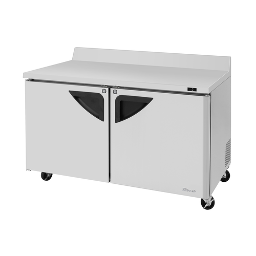 Turbo Air TWF-60SD-N Super Deluxe Worktop Freezer 16 cu ft Self Cleaning Condenser LED Lighting Stainless Steel