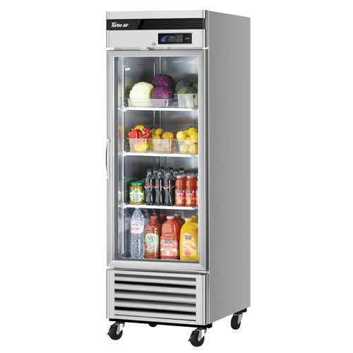 Turbo Air TSR-23GSD-N6 Super Deluxe Glass Door Refrigerator 27W x 31D x 83H 20 cu ft Energy Star