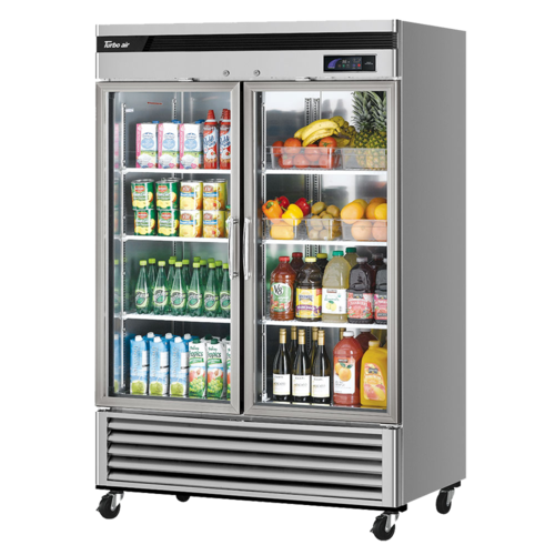 Turbo Air TSR-49GSD-N Super Deluxe Glass Door Refrigerator 54-3/8W x 31-7/8D x 83-1/4H 44.14 cu ft ENERGY STAR
