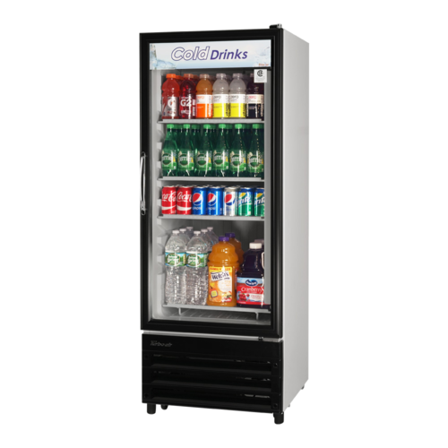 Turbo Air TGM-11RV-N6 Refrigerated Merchandiser 10 cu ft Self Contained Double Pane Glass Door LED Lighting