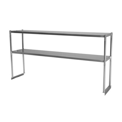 Turbo Air TSOS-4 Double Overshelf 47-7/8W x 12-3/4D x 30-7/8H 18/304 Stainless Steel for TSW-2448 3048E/S/SB/SS NSF