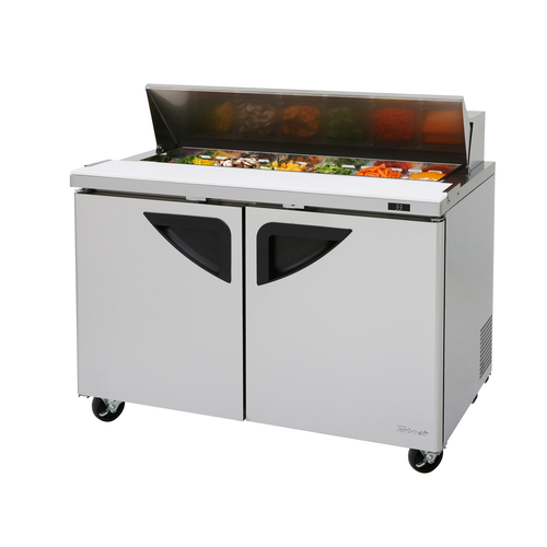 Turbo Air TST-48SD-N Super Deluxe Sandwich Salad Unit Stainless Steel 12 Pan 12 Cu Ft Refrigeration System