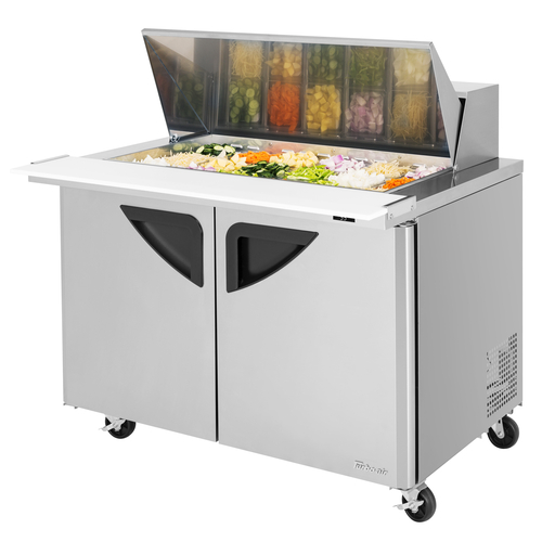 Turbo Air TST-48SD-18-N Super Deluxe Sandwich Salad Mega Top Unit 15 cu ft Stainless Steel 18 Pan Opening