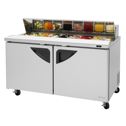 Turbo Air TST-60SD-N Super Deluxe Sandwich Salad Unit 16 cu ft Stainless Steel 2 Section Refrigeration