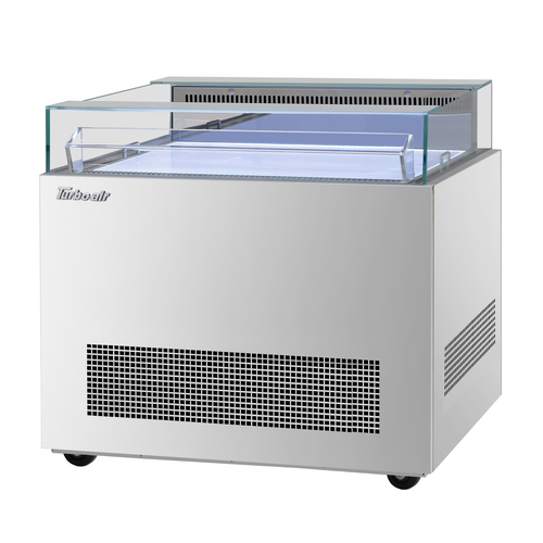 Turbo Air TOS-40NN-S Open Display Sandwich and Cheese Merchandiser 40 inch Stainless Steel Self Cleaning Refrigeration