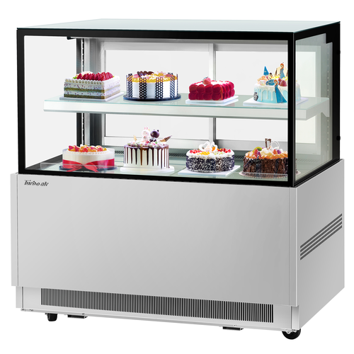 Turbo Air TBP60-46NN-S Refrigerated Bakery Display Case 59W x 27D x 44H 15.7 cu ft Self Cleaning Condenser