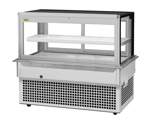 Turbo Air TBP60-46FDN Drop-In Refrigerated Bakery Display Case 61-3/4W 15.7 cu ft Self-Contained Refrigeration