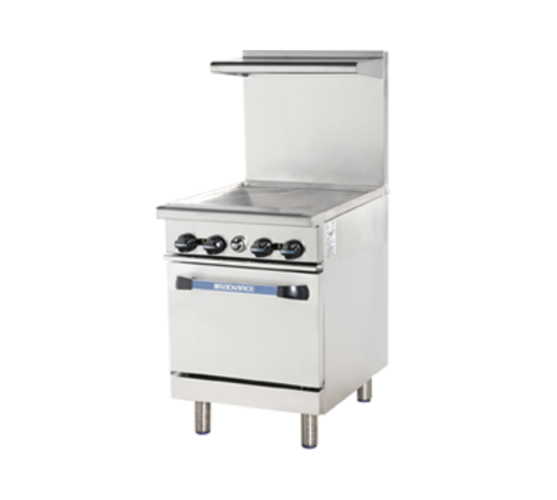 Turbo Air TAR-24G-LP Radiance Restaurant Range LP Gas 24 Inch Thermostatically Controlled Griddle Stainless Steel
