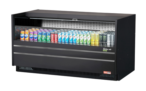 Turbo Air TOM-60UC-WB-N Drop-In Horizontal Open Display Case 8.6 cu ft Capacity Stainless Steel Interior