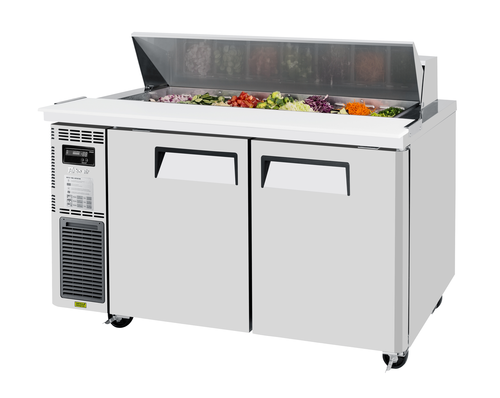 Turbo Air JST-60-N J Series Sandwich Salad Unit 59 inch Two Section Stainless Steel with Digital Control