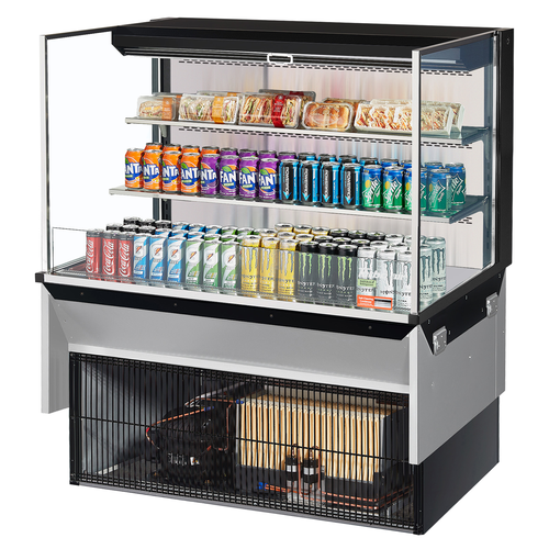 Turbo Air TOM-48L-UF-WB3SI-N Drop-In Horizontal Open Display Case 15.2 cu ft Self-Contained Refrigeration