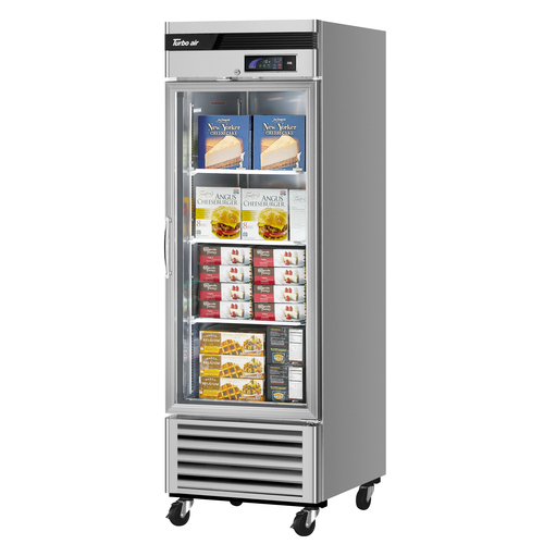 Turbo Air TSF-23GSD-N Super Deluxe Display Freezer 19.13 cu ft Stainless Steel One Section with Glass Door