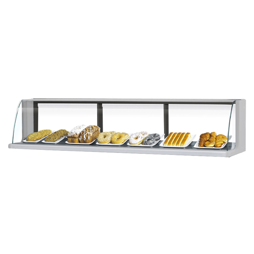 Turbo Air TOMD-75LS Top Display Dry Case for Open Display Merchandiser 75 5/8 W x 12 1/4 D x 13 1/4 H Glass Front Shield