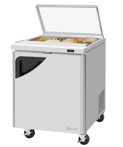 Turbo Air TST-28SD-N-GL Super Deluxe Sandwich Salad Unit Glass Lid 7 cu ft Stainless Steel Self Cleaning