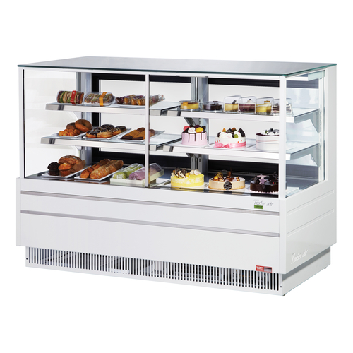 Turbo Air TCGB-60UF-CO-WB-N Refrigerated and Dry Display Case Full Service 10.3 cu ft Capacity 60.5W x 33.1D x 50.75H