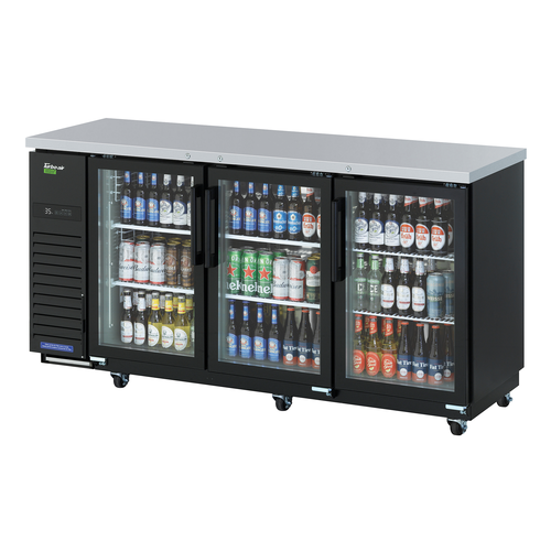 Turbo Air TBB-24-72SGD-N Super Deluxe Narrow Back Bar Cooler 73-1/8W x 24-1/2D x 35-3/8H 20.62 cu.ft. Energy Star