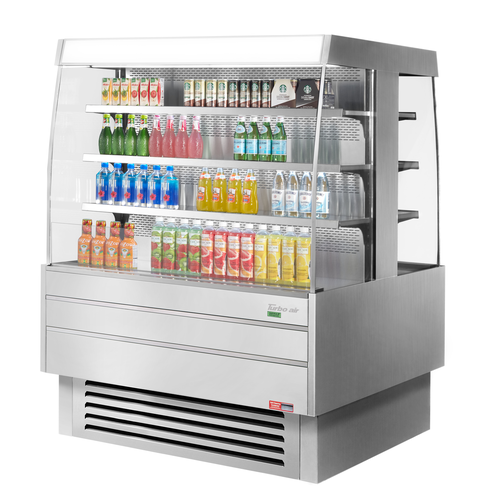 Turbo Air TIOM-48SS-N Island Display Self-Serve Refrigerated Merchandiser 17.6 cu ft capacity with LED lighting