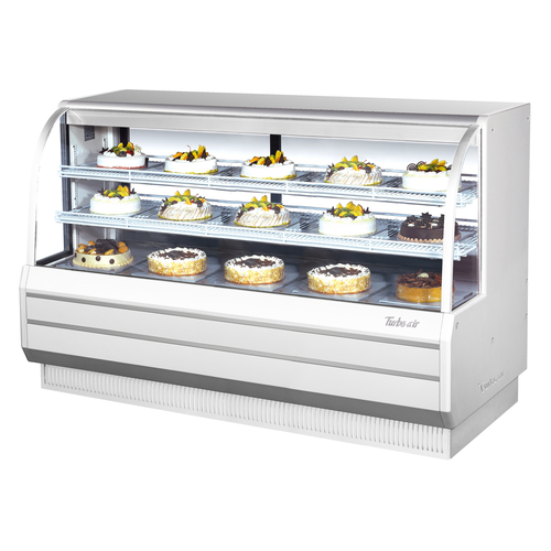 Turbo Air TCGB-72-WB-N Refrigerated Bakery Display Case 72 1/2 inch W 23.2 cu.ft Self Cleaning Condenser