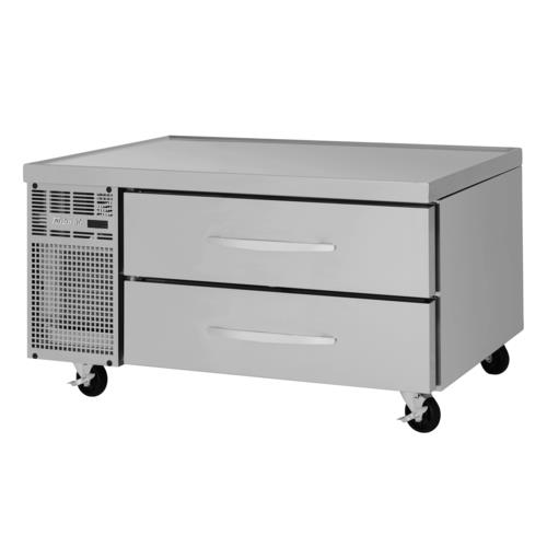 Turbo Air PRCBE-48R-N PRO Series Refrigerated Chef Base 48 inch Stainless Steel with Digital Display and Drawers