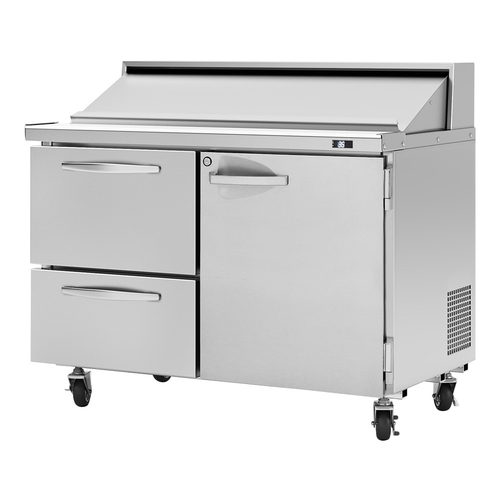 Turbo Air PST-48-D2R-L PRO Series Sandwich Salad Unit 12 Pan Top 12 Cu Ft Stainless Steel 115V