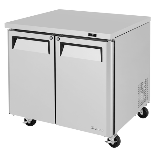 Turbo Air MUF-36-N M3 Series Undercounter Freezer 9 cu ft Self Cleaning Condenser Locking Doors Stainless Steel