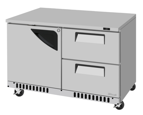 Turbo Air TUR-48SD-D2R(L)-FB-N Super Deluxe Series Undercounter Refrigerator 11.1 cu ft Front Breathing Design