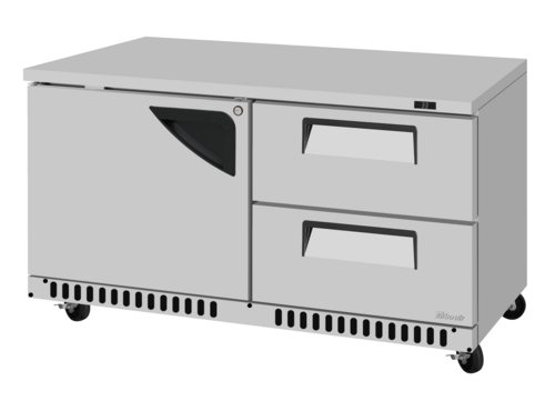 Turbo Air TUR-60SD-D2R(L)-FB-N Super Deluxe Series Undercounter Refrigerator 14.8 cu ft Front Breathing Design