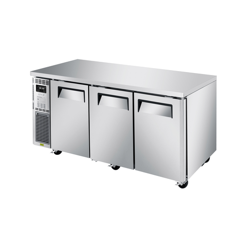 Turbo Air JURF-72-N J Series Side Mount Undercounter Dual Temp Refrigerator Freezer 70-7/8W x 27-1/2D x 28-3/4H