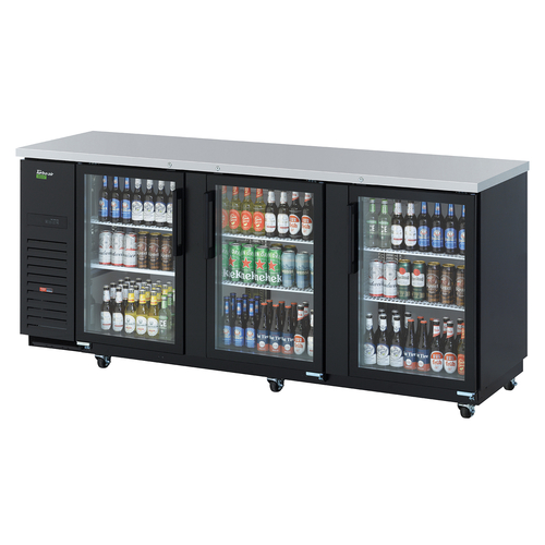Turbo Air TBB-4SGD-N Super Deluxe Back Bar Cooler Glass Doors 90-3/8W x 27-1/4D x 37-1/8H 36.47 cu ft ENERGY STAR