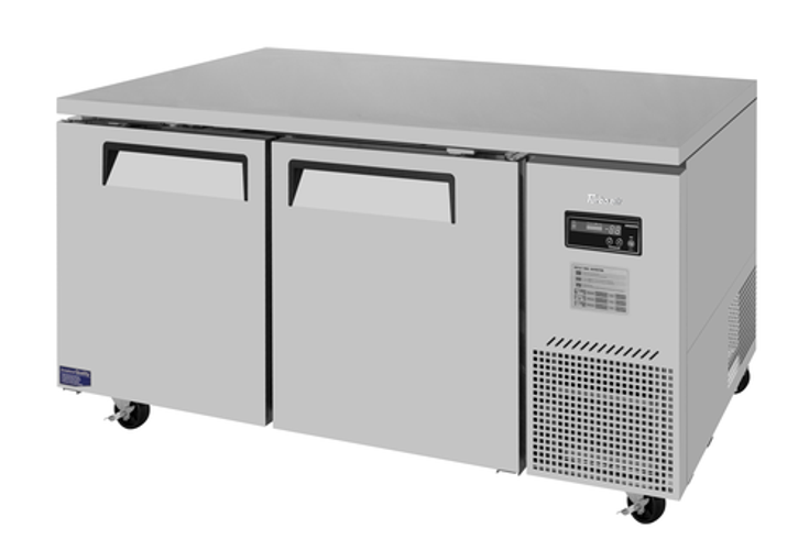 Turbo Air JUR-67D-N J Series Side Mount Undercounter Refrigerator 67 inch 19 cu ft Stainless Steel Doors