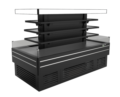 Turbo Air TIOM-48CSCB-N Island Display Self-Serve Refrigerated Merchandiser 47.9 cu ft capacity 96-1/2W x 47-1/8D x 64-1/2H