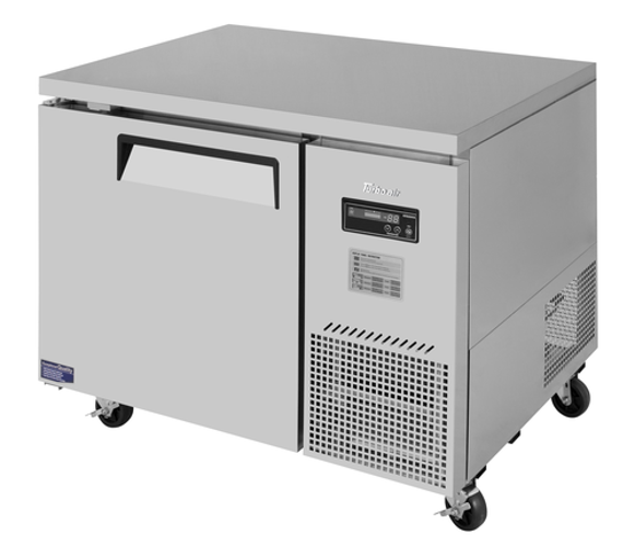 Turbo Air JUR-44D-N J Series Side Mount Undercounter Refrigerator 44 inch 11 cu ft Stainless Steel Energy Star