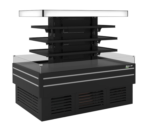Turbo Air TIOM-24CSCB-N Island Display Self-Serve Refrigerated Merchandiser 35 cu ft capacity with LED lighting