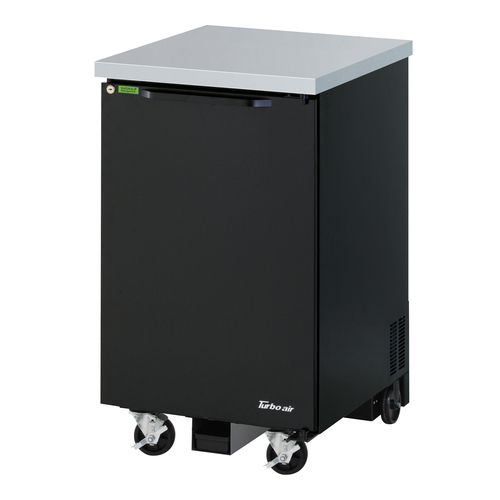 Turbo Air TBB-1SBD-N6 Super Deluxe Back Bar Cooler 23-5/8W x 29-3/4D x 34-1/2H 7.76 cu ft Stainless Steel Top