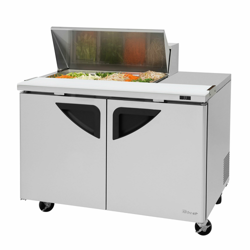 Turbo Air TST-48SD-08S-N-LW Super Deluxe Sandwich Salad Unit Stainless Steel 12 Cu Ft 8 Pan Opening
