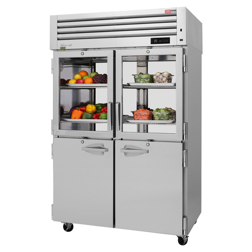 Turbo Air PRO-50R-GSH-PT-N PRO Series Refrigerator Pass-Thru Two Section 53.47 Cu Ft Capacity