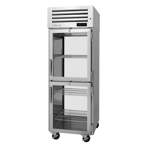 Turbo Air PRO-26-2H2-G-PT PRO Series Heated Cabinet Pass-Thru One Section 28 Cu Ft with Glass Doors and Digital Control