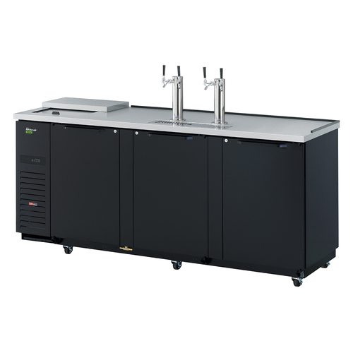 Turbo Air TCB-4SBD-N Super Deluxe Club Top Beer Dispenser 90-3/8W x 27-1/4D x 38-5/8H Stainless Steel