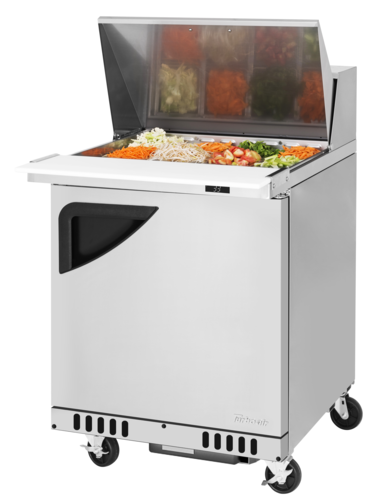 Turbo Air TST-28SD-12-FB-N Super Deluxe Sandwich Salad Mega Top Unit Front Breathing 7.4 cu ft Capacity