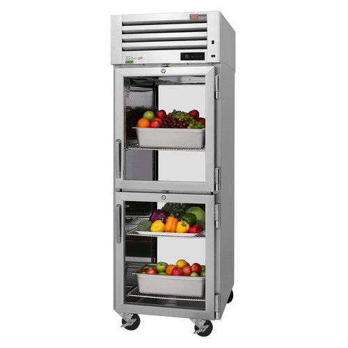 Turbo Air PRO-26-2R-GS-PT-N Pass-Thru Refrigerator 26.68 cu ft Top Mount Self Cleaning Condenser Digital Control