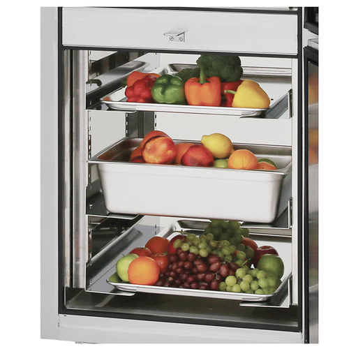 Turbo Air TS1-UN Tray Slide Kit 7 Pairs Universal Tray Slides and Pilasters for PRO-26 Series