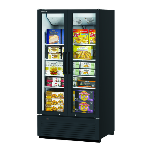 Turbo Air TGF-35SDH-N Super Deluxe Freezer Merchandiser 30.9 cu ft Self Contained Refrigeration System