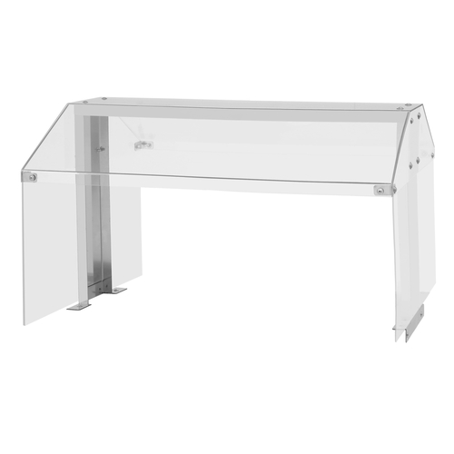 Turbo Air SNZ-36T Sneeze Guard Double Sided 36W Polycarbonate Cover Stainless Steel Side Stands Support Brackets