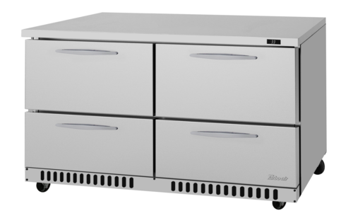 Turbo Air PUR-60-D4-FB-N PRO Series Undercounter Refrigerator 14.8 cu ft Stainless Steel 4 Drawers 115v
