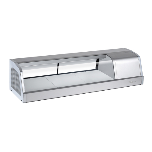 Turbo Air SAK-50R-N Refrigerated Sushi Case 48-1/4W x 14-1/8D x 11-1/2H 1.3 cu ft Capacity Stainless Steel