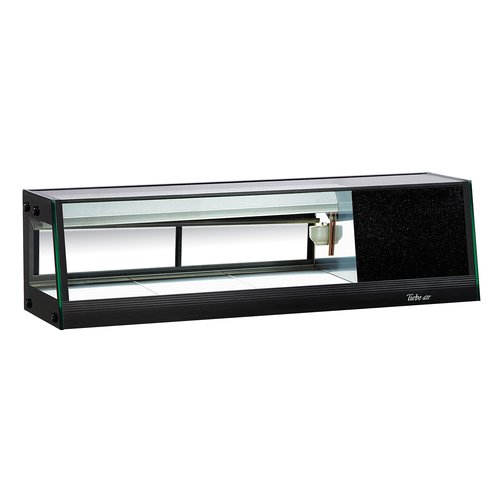 Turbo Air SAS-50R-N Refrigerated Sushi Case 47-1/4W x 14-1/2D x 13-1/2H 1.5 cu ft Capacity Black Exterior
