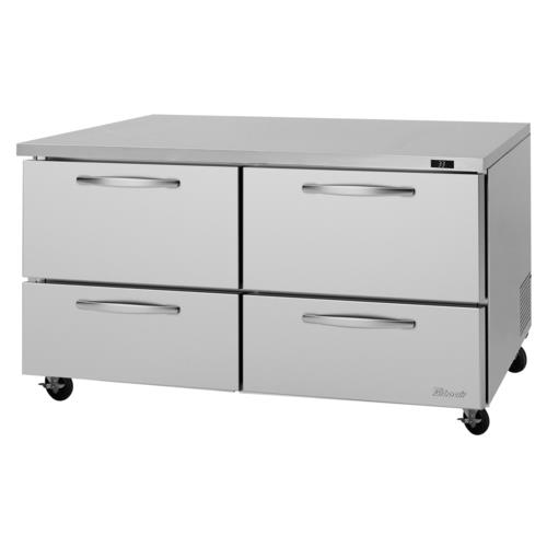 Turbo Air PUR-60-D4-N PRO Series Undercounter Refrigerator 15.5 cu ft capacity stainless steel self-cleaning condenser