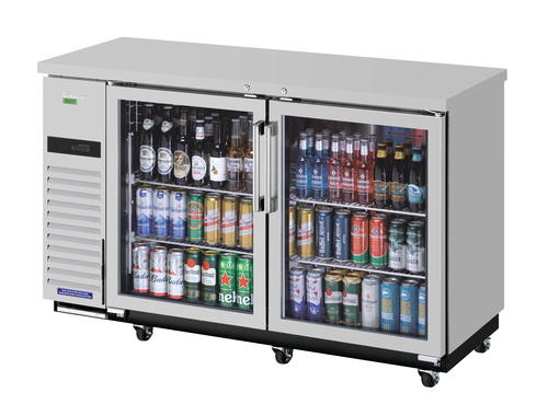 Turbo Air TBB-24-60SGSD-N Super Deluxe Narrow Back Bar Cooler 61 inch Glass Doors 16 cu ft Energy Star